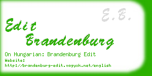 edit brandenburg business card